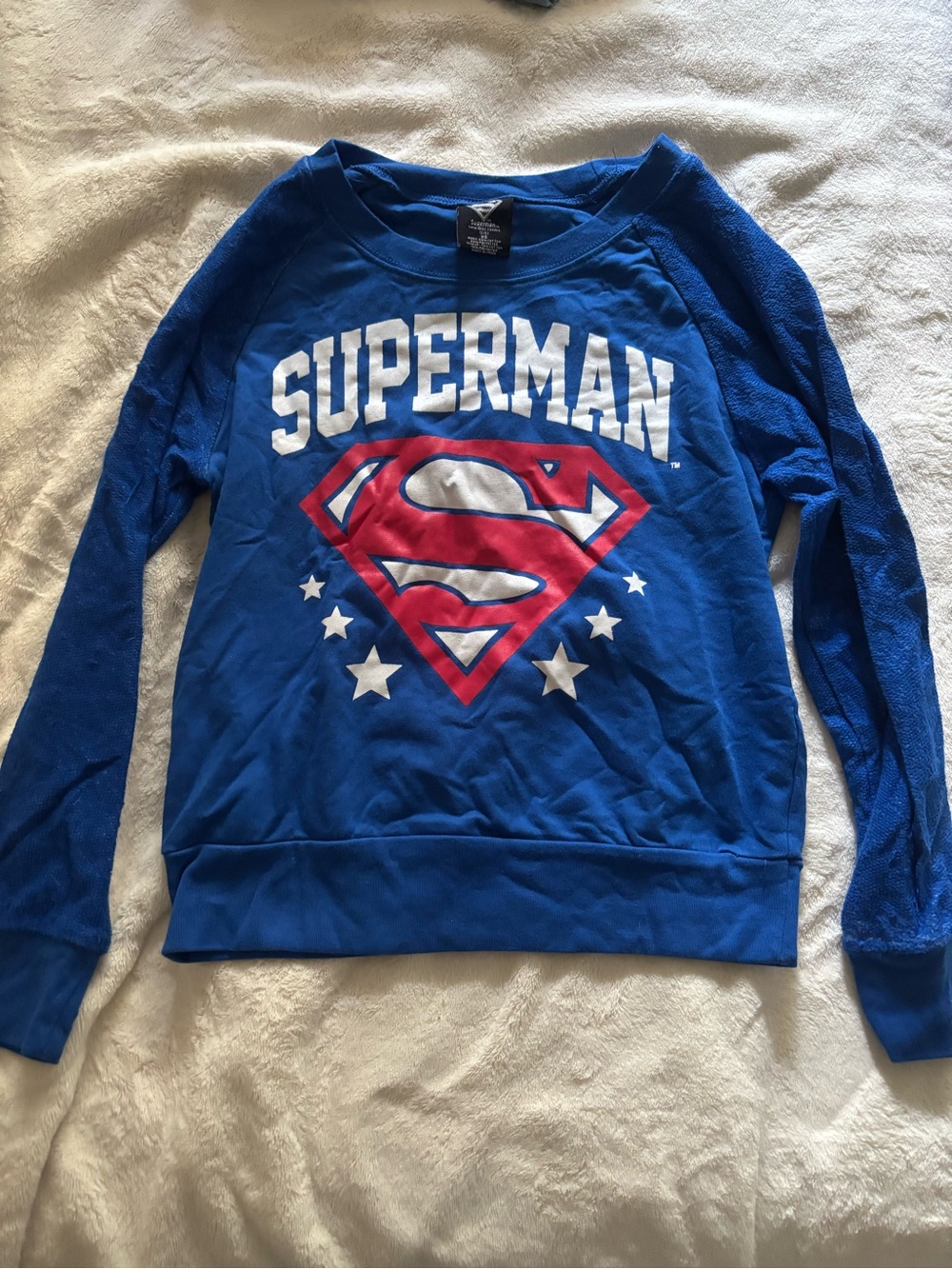 DC Comics Royal Blue Tee with Black Superman Tag